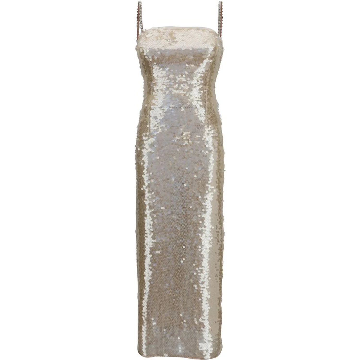 Gold Nylon Cocktail Dress