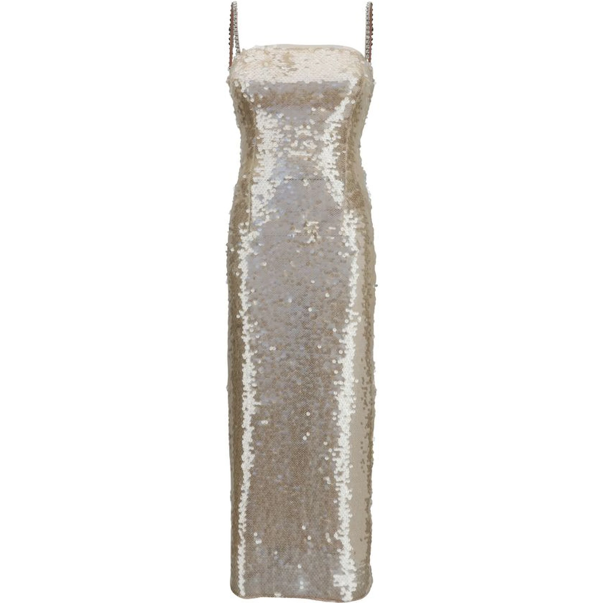 Gold Nylon Cocktail Dress