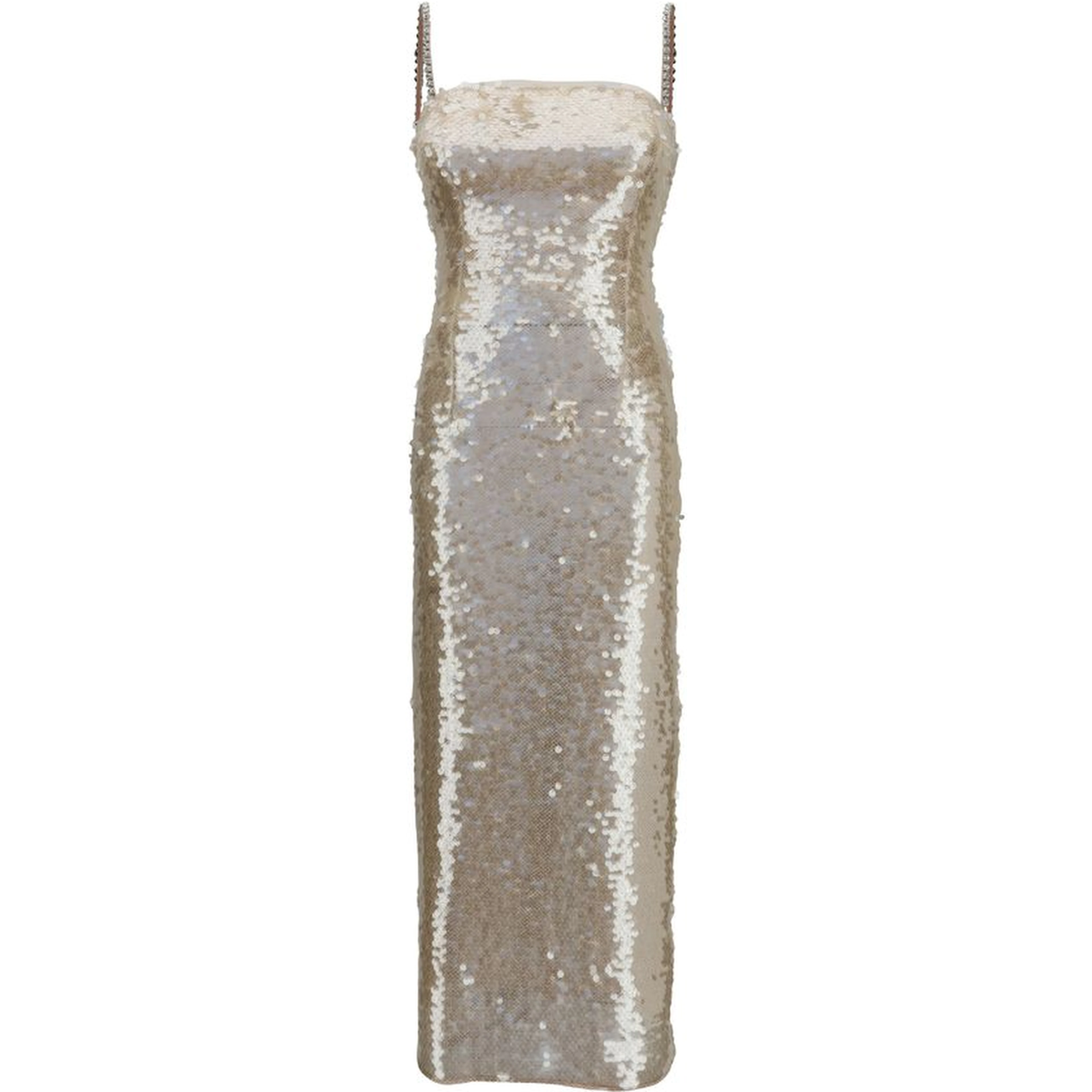 Gold Nylon Cocktail Dress