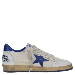 White Calf Leather Bos Taurus Low Top Sneakers