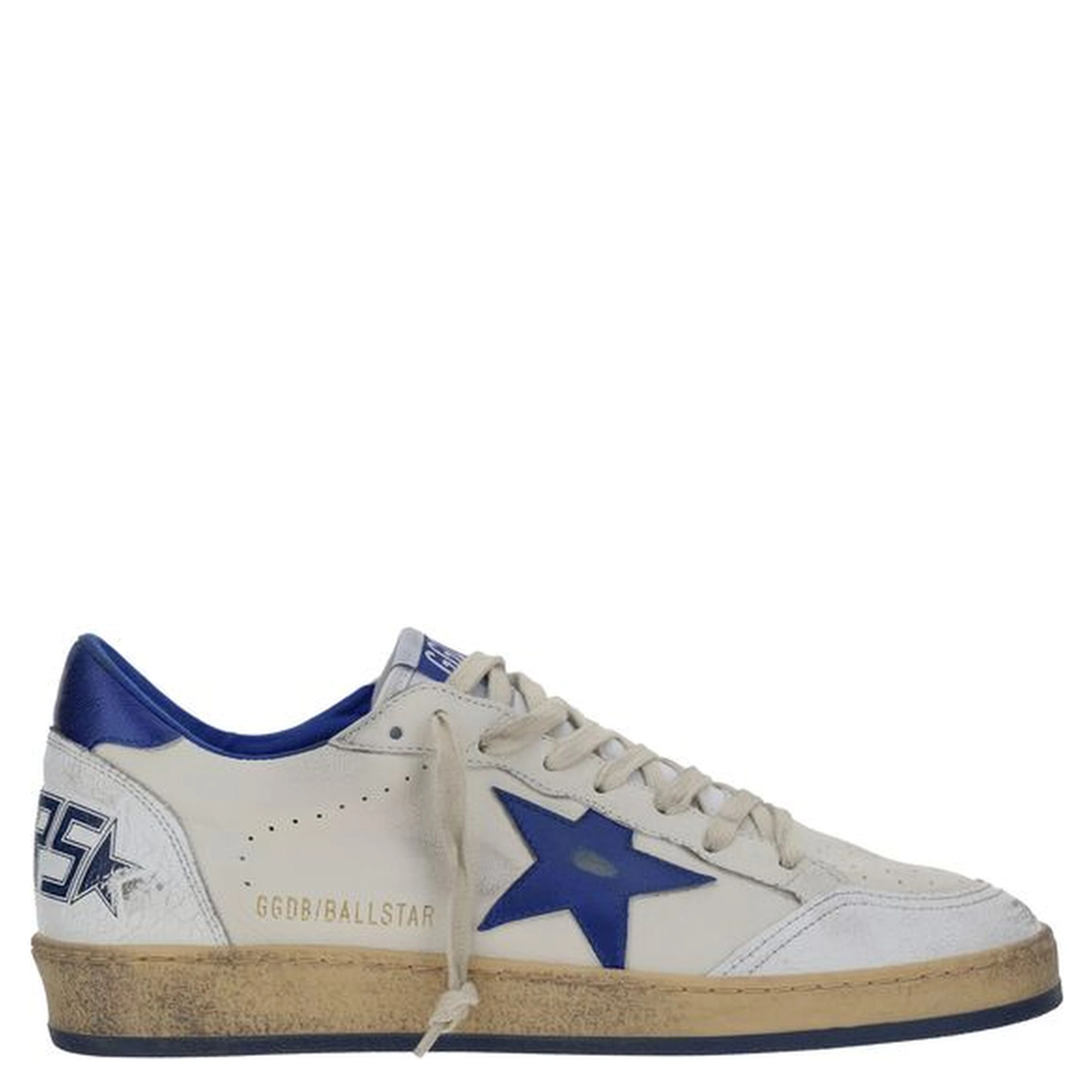 White Calf Leather Bos Taurus Low Top Sneakers