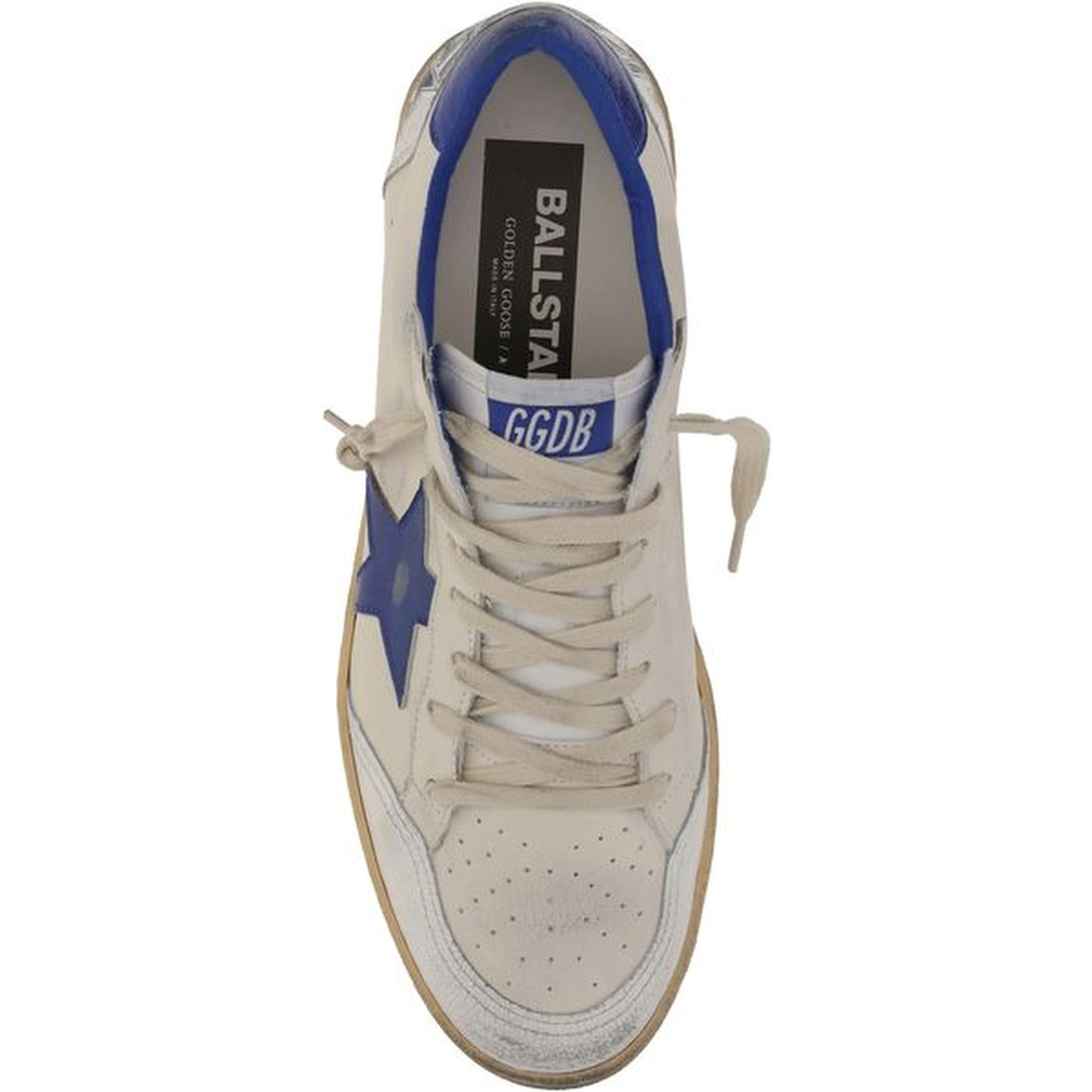 White Calf Leather Bos Taurus Low Top Sneakers