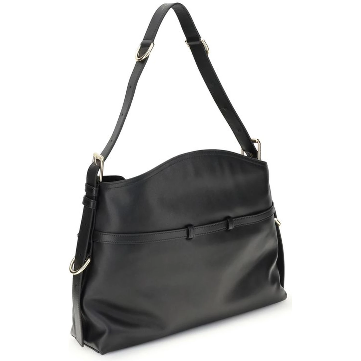 Black Calf Leather Bos Taurus Shoulder Bag