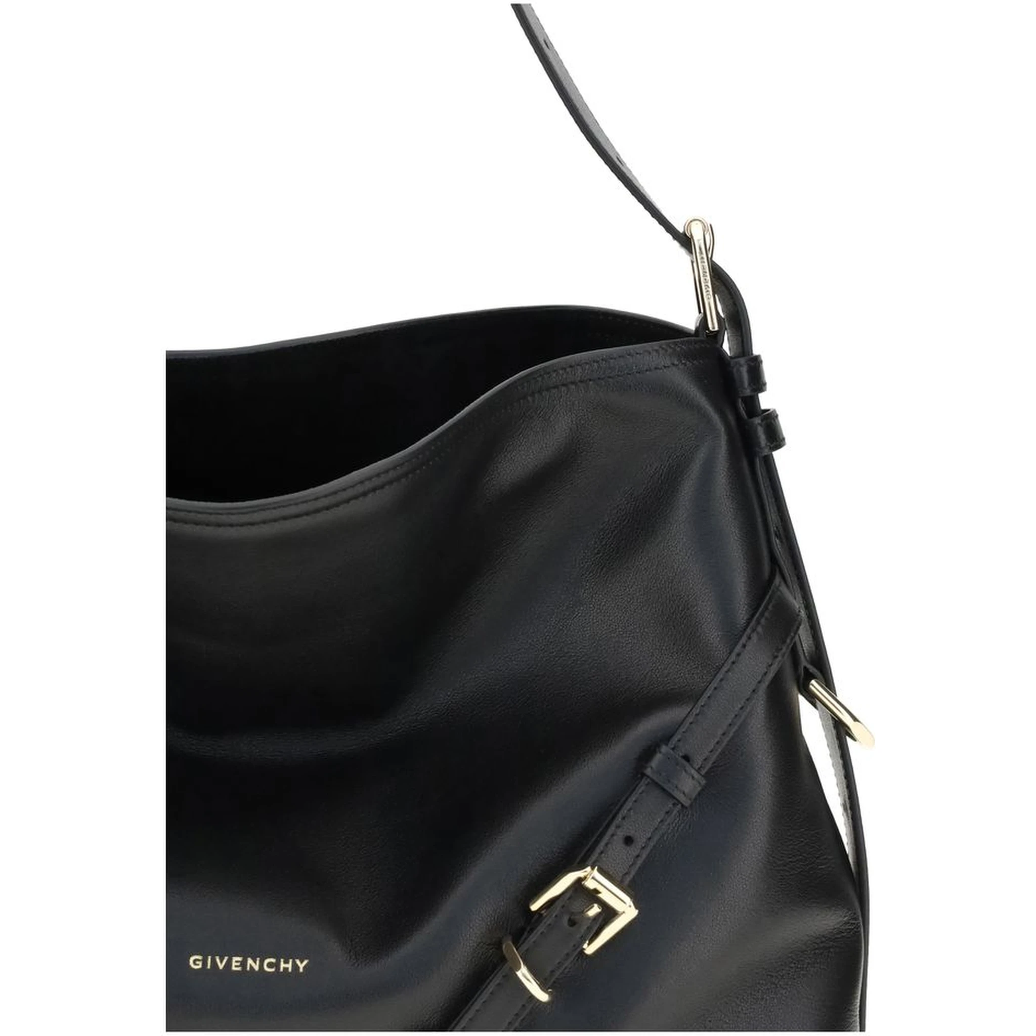 Black Calf Leather Bos Taurus Shoulder Bag