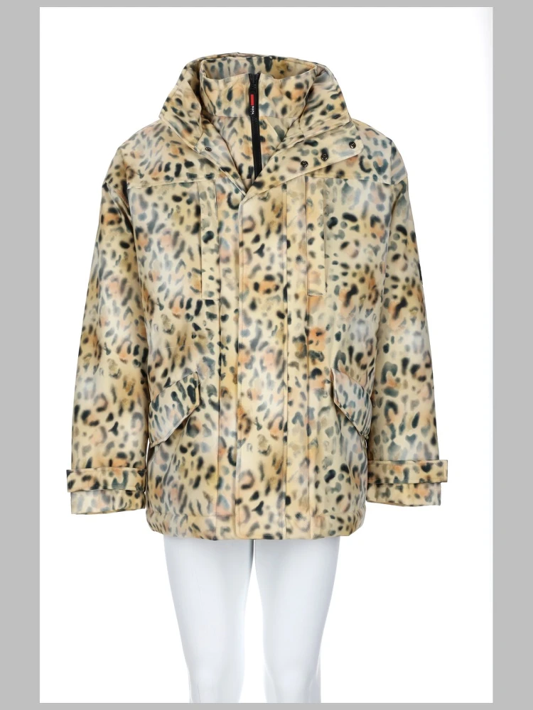 napa by martine rose leopard print parka