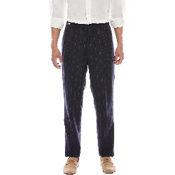 Bicolor Cotton Casual Pants