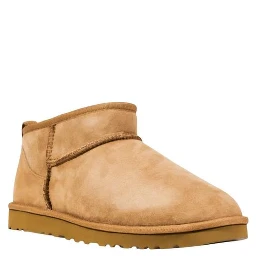 Beige Leather Ankle Boots