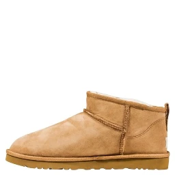 Beige Leather Ankle Boots