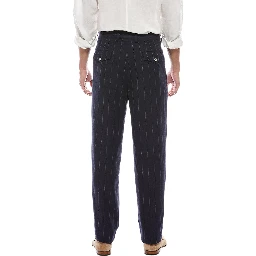 Bicolor Cotton Casual Pants