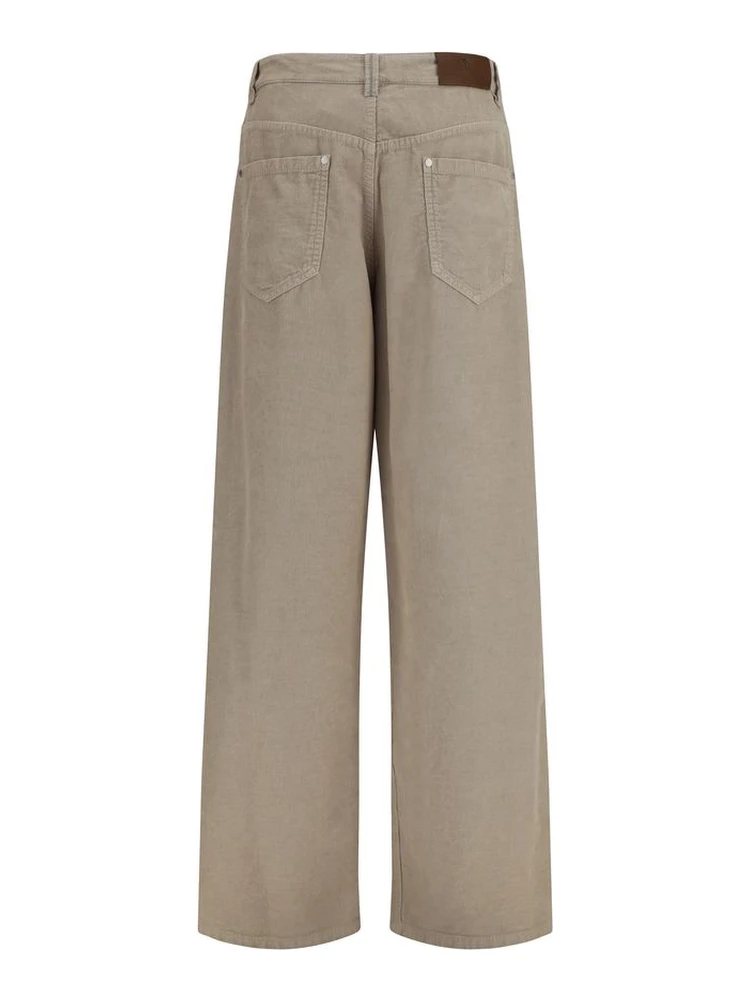 Beige Cotton Casual Pants alternative