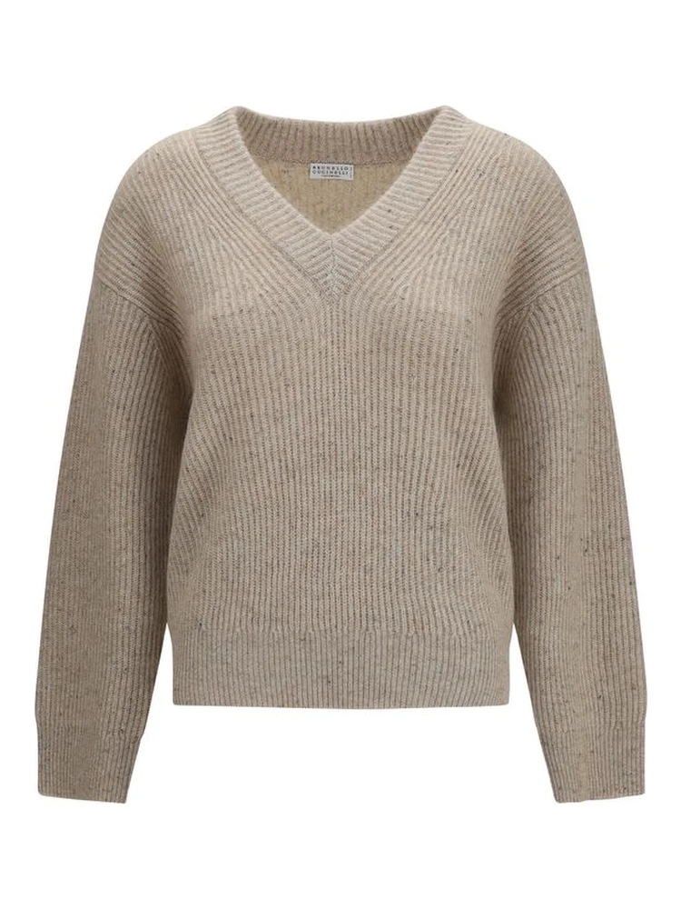 Beige Cashmere Sweatshirt