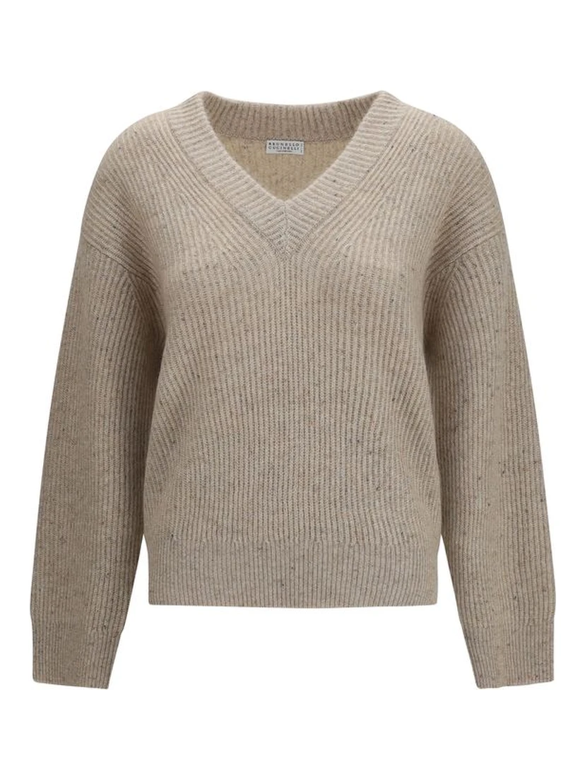 Beige Cashmere Sweatshirt