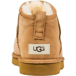 Beige Leather Ankle Boots