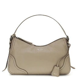 Gray Calf Leather Bos Taurus Backet Bag