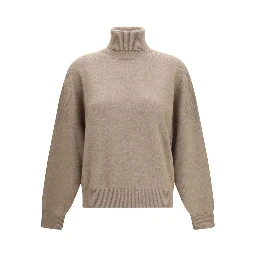 Brown Cashmere Turtleneck