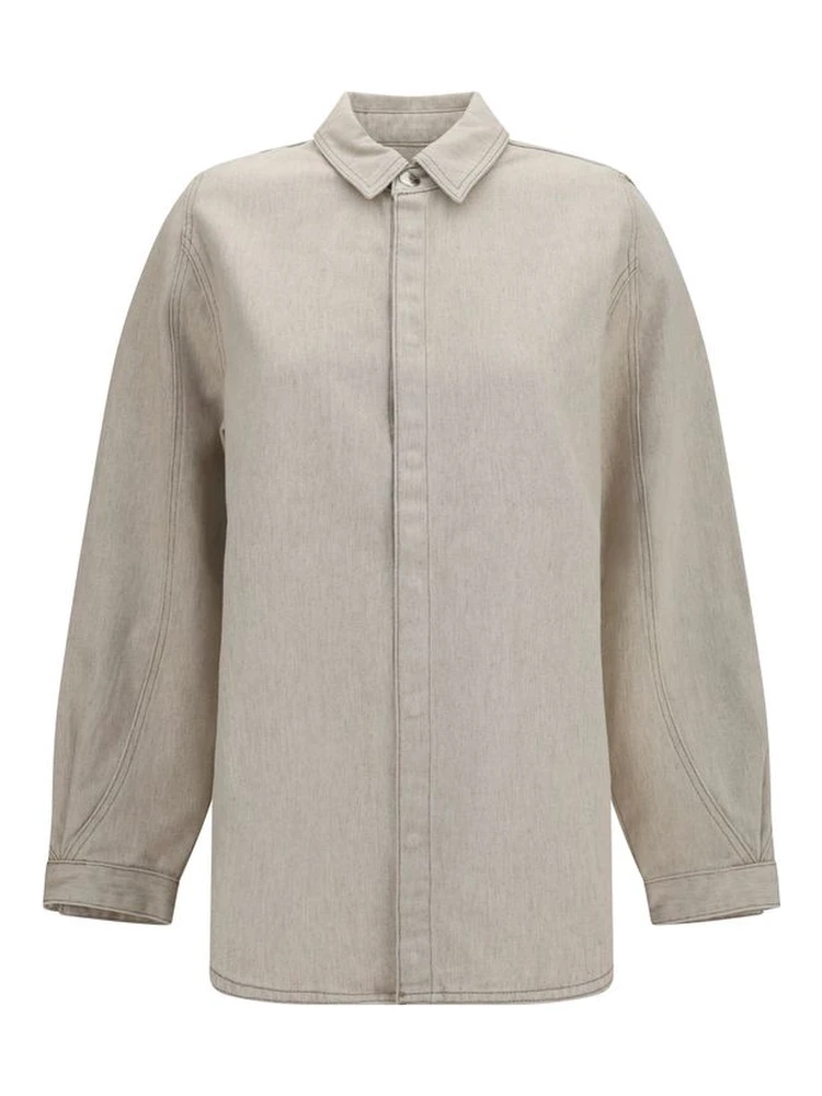 Beige Denim Shirt