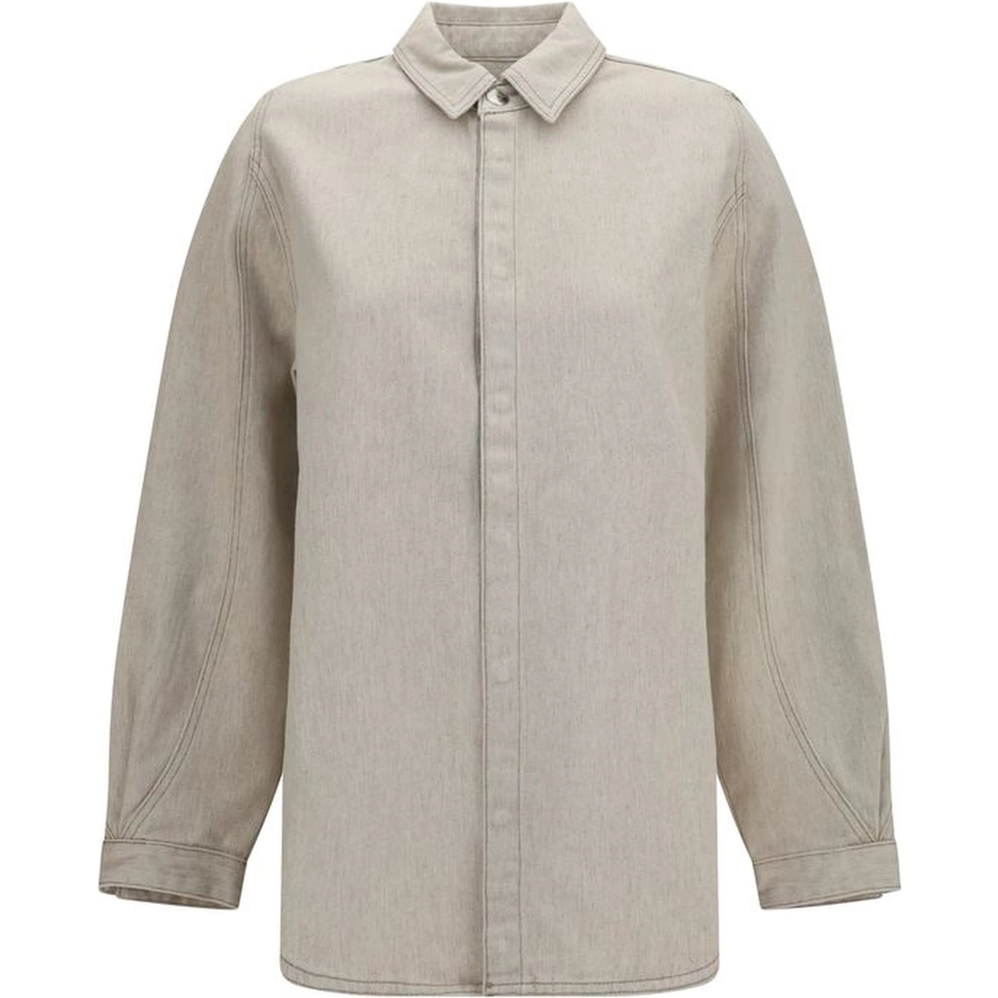Beige Denim Shirt