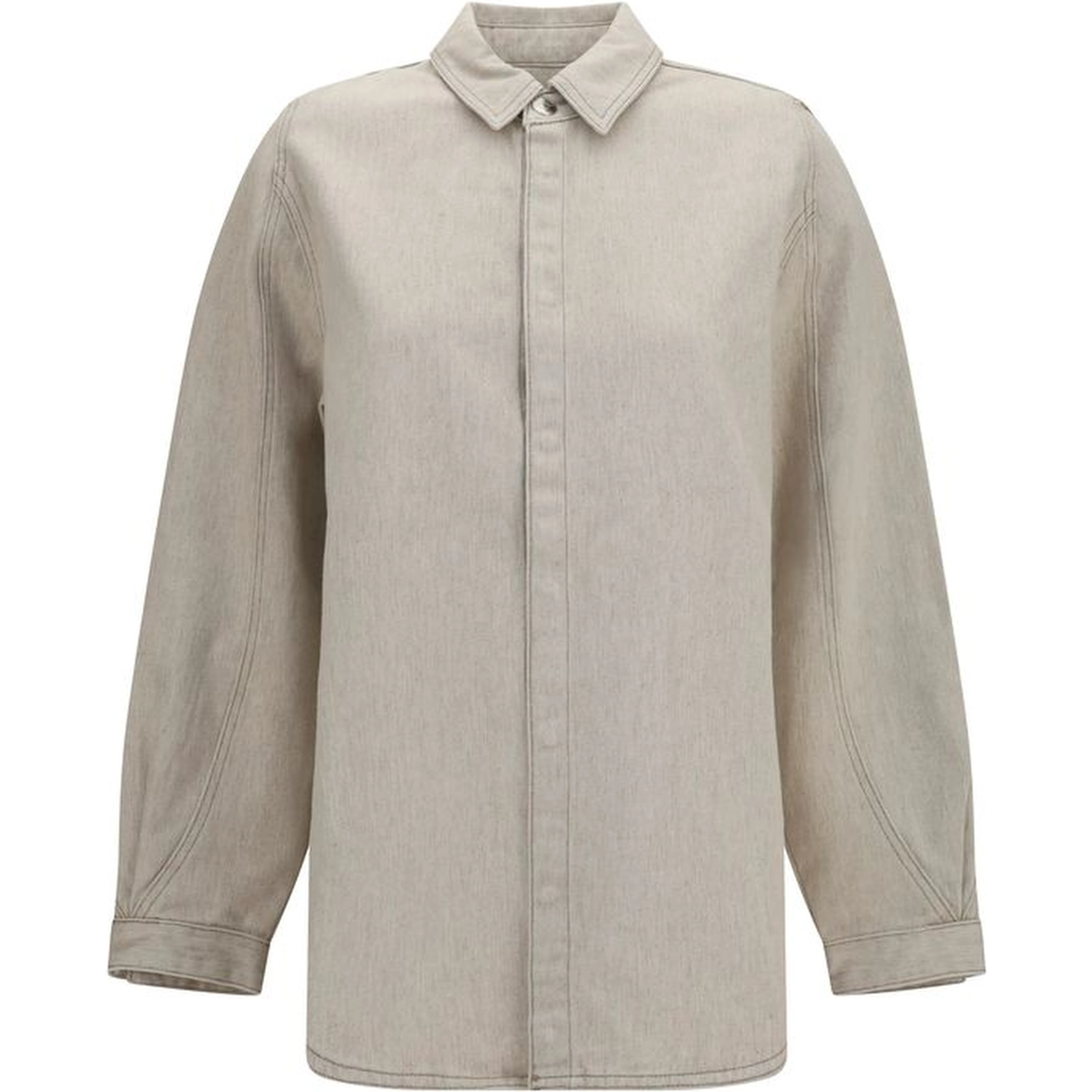 Beige Denim Shirt