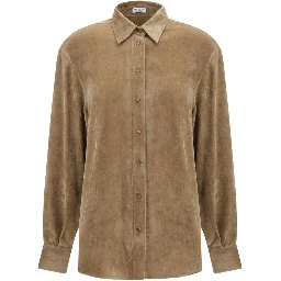 Beige Viscose Dress Shirt