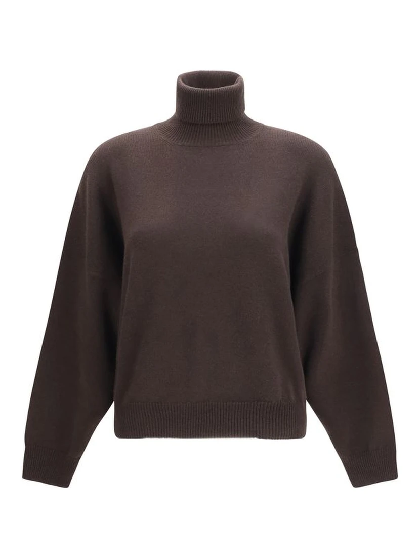 Brown Cashmere Turtleneck