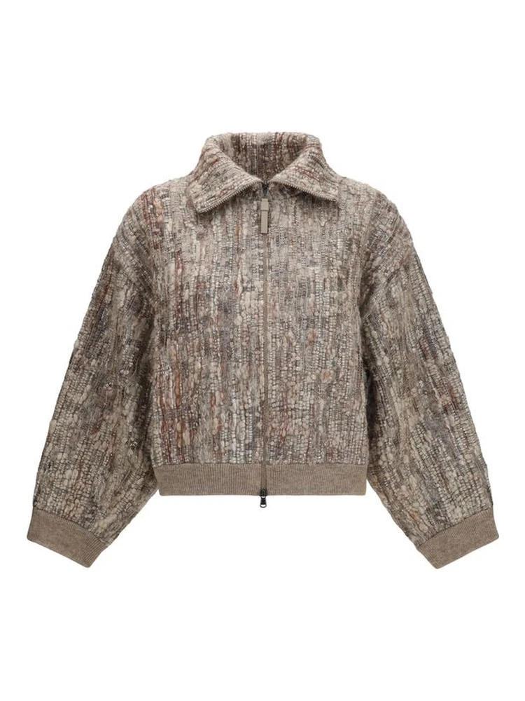 Beige Mohair Cardigan