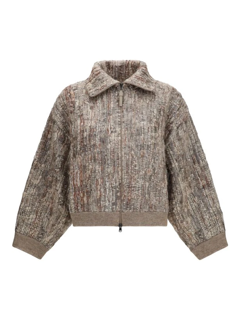 Beige Mohair Cardigan