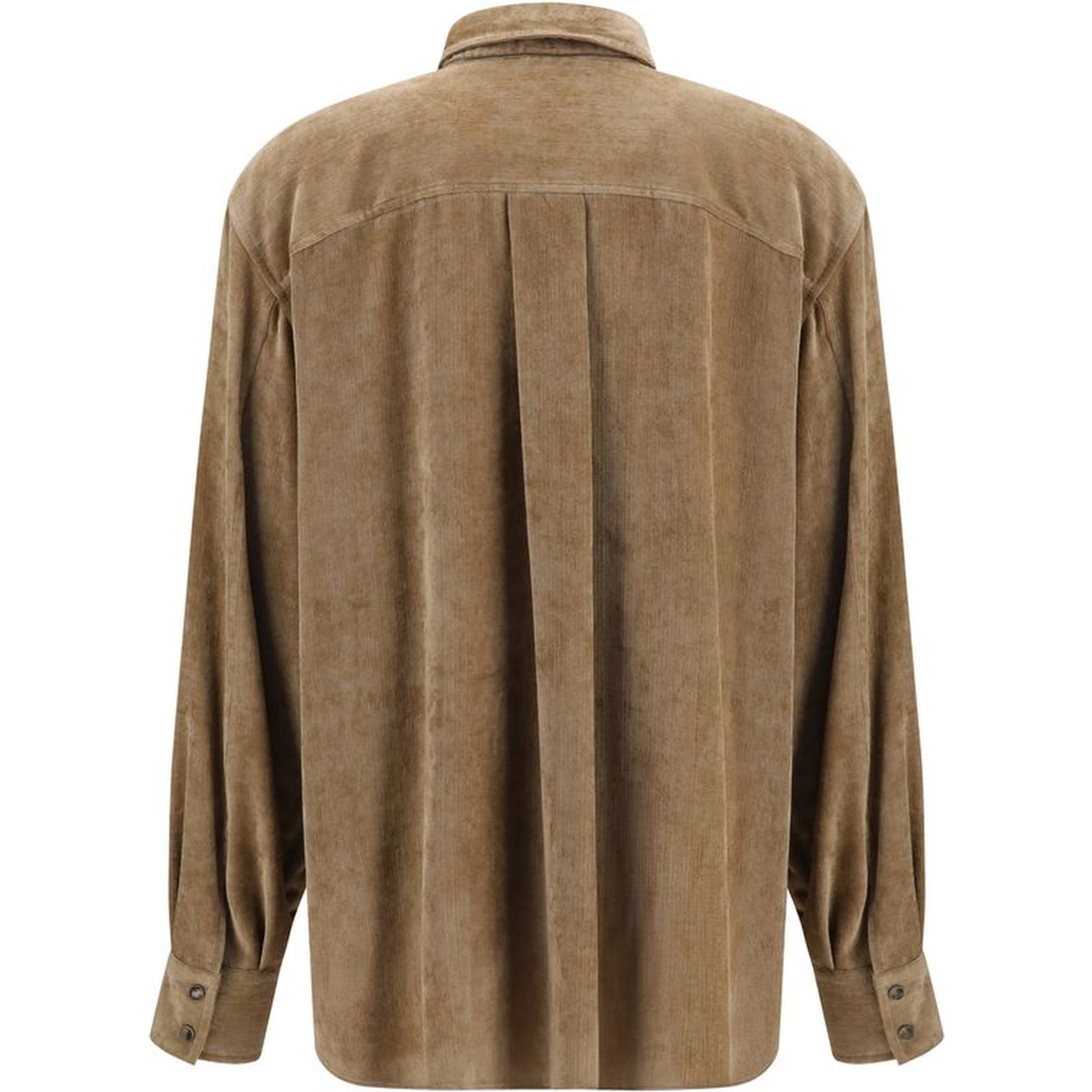 Beige Viscose Dress Shirt