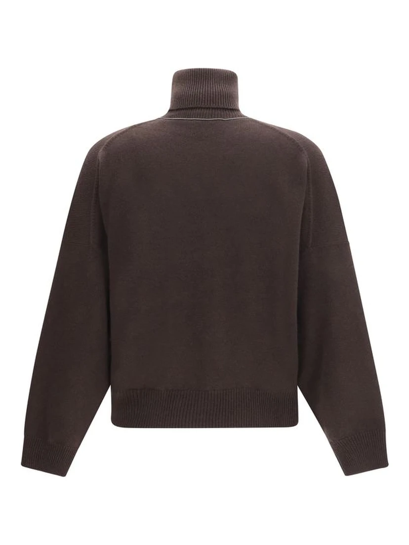 Brown Cashmere Turtleneck