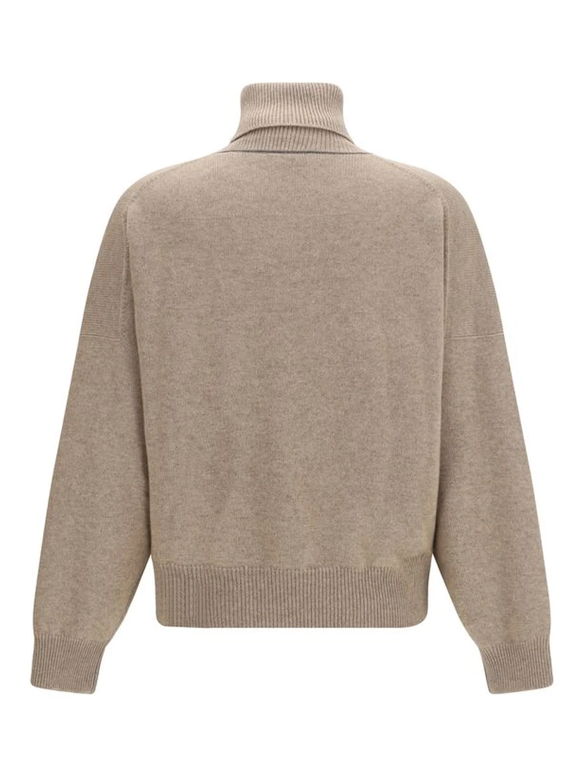 Brown Cashmere Turtleneck