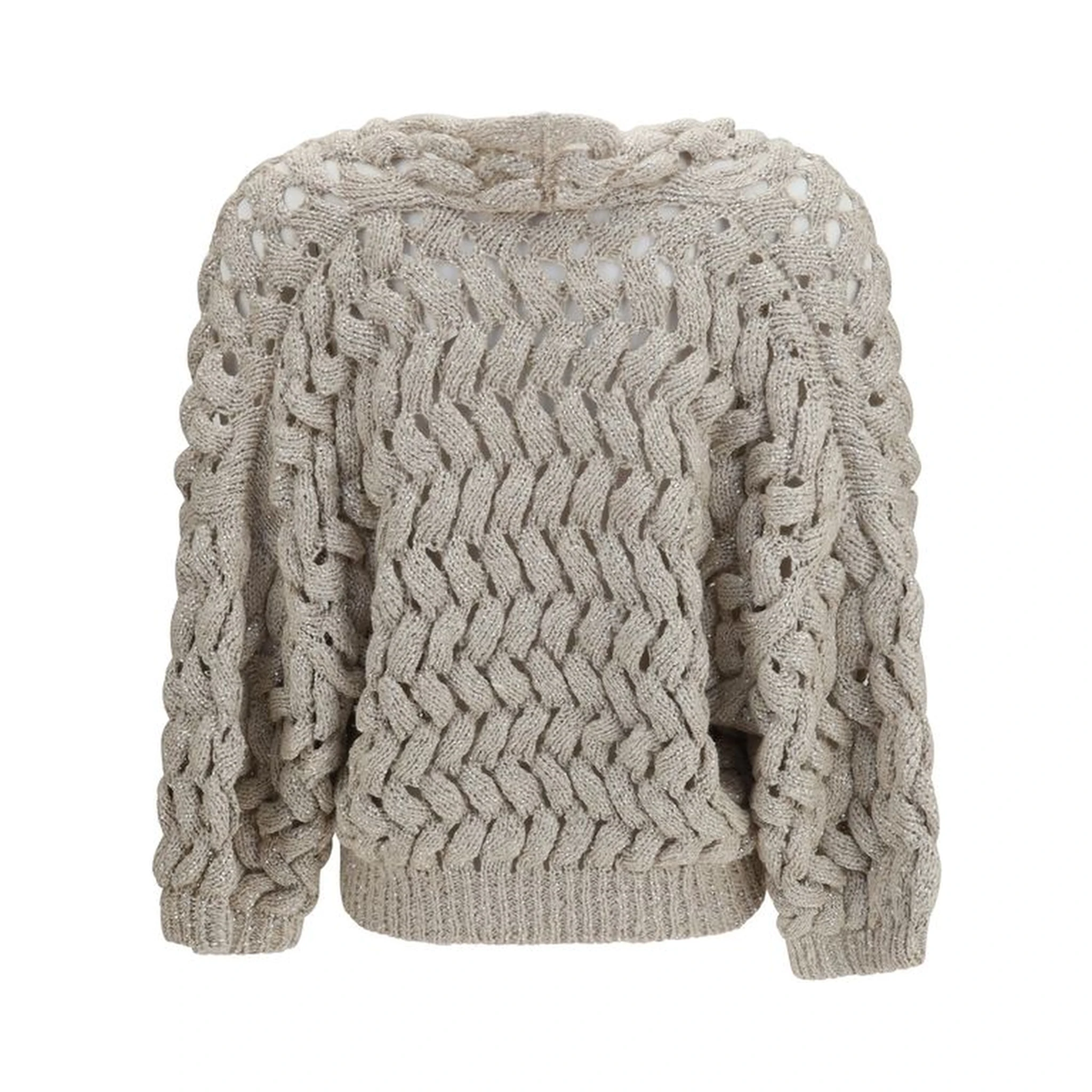 Beige Silk Cardigan