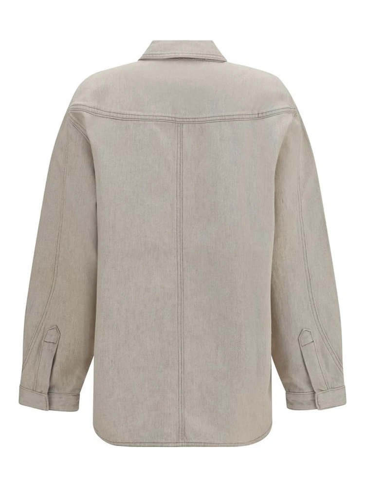 Beige Denim Shirt alternative