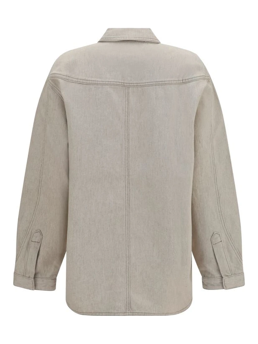 Beige Denim Shirt