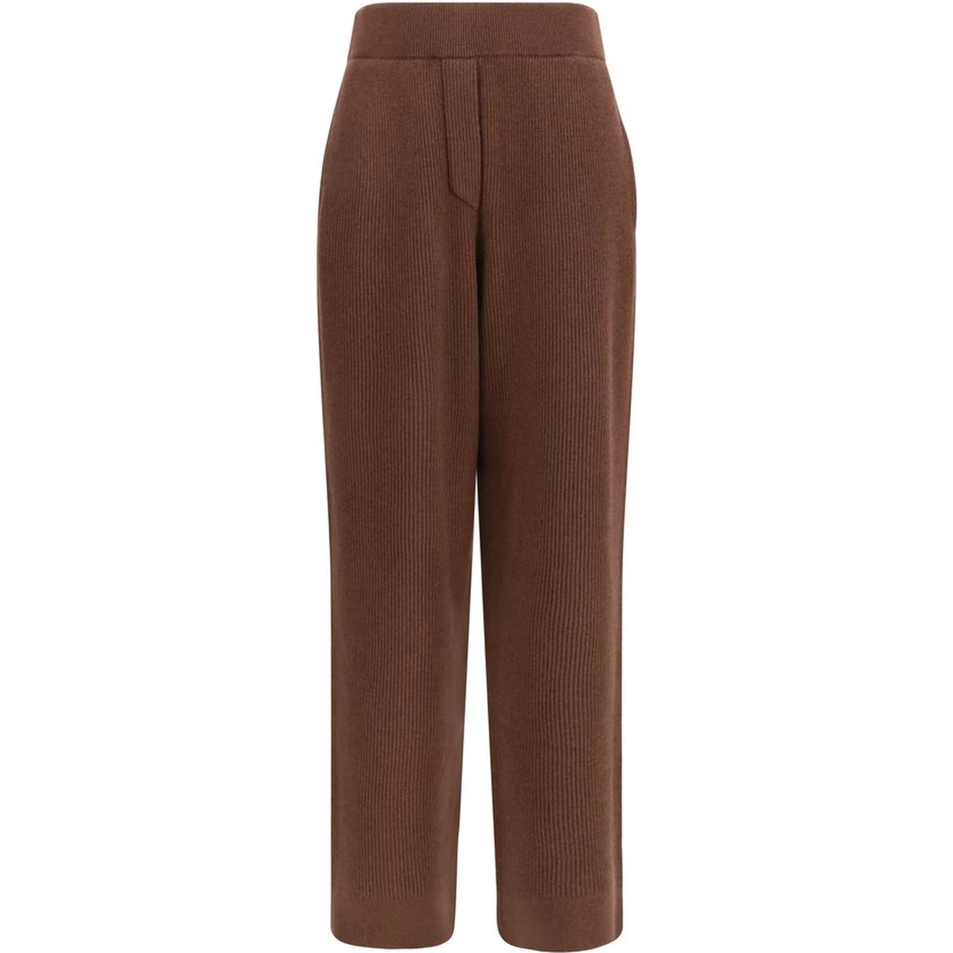 Brown Cashmere Casual Pants