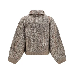 Beige Mohair Cardigan