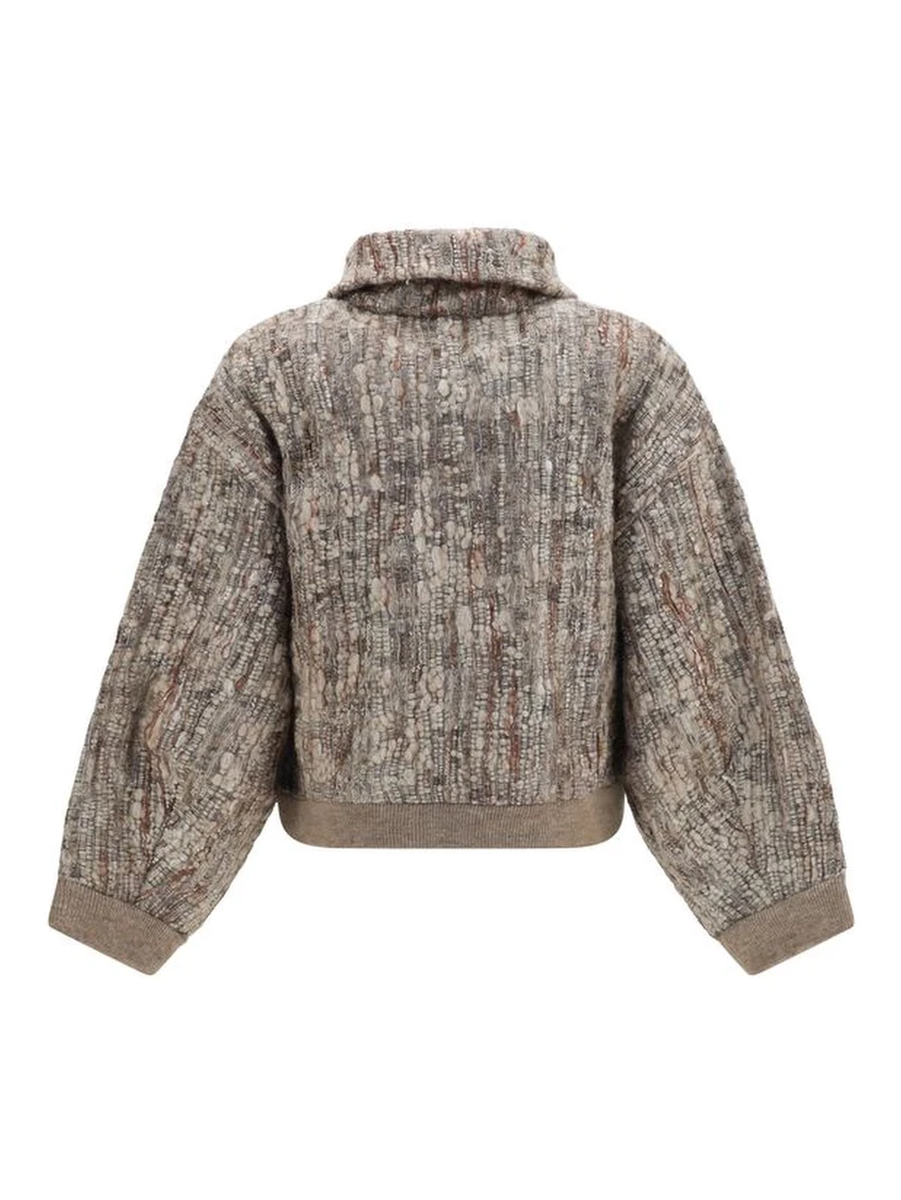 Beige Mohair Cardigan