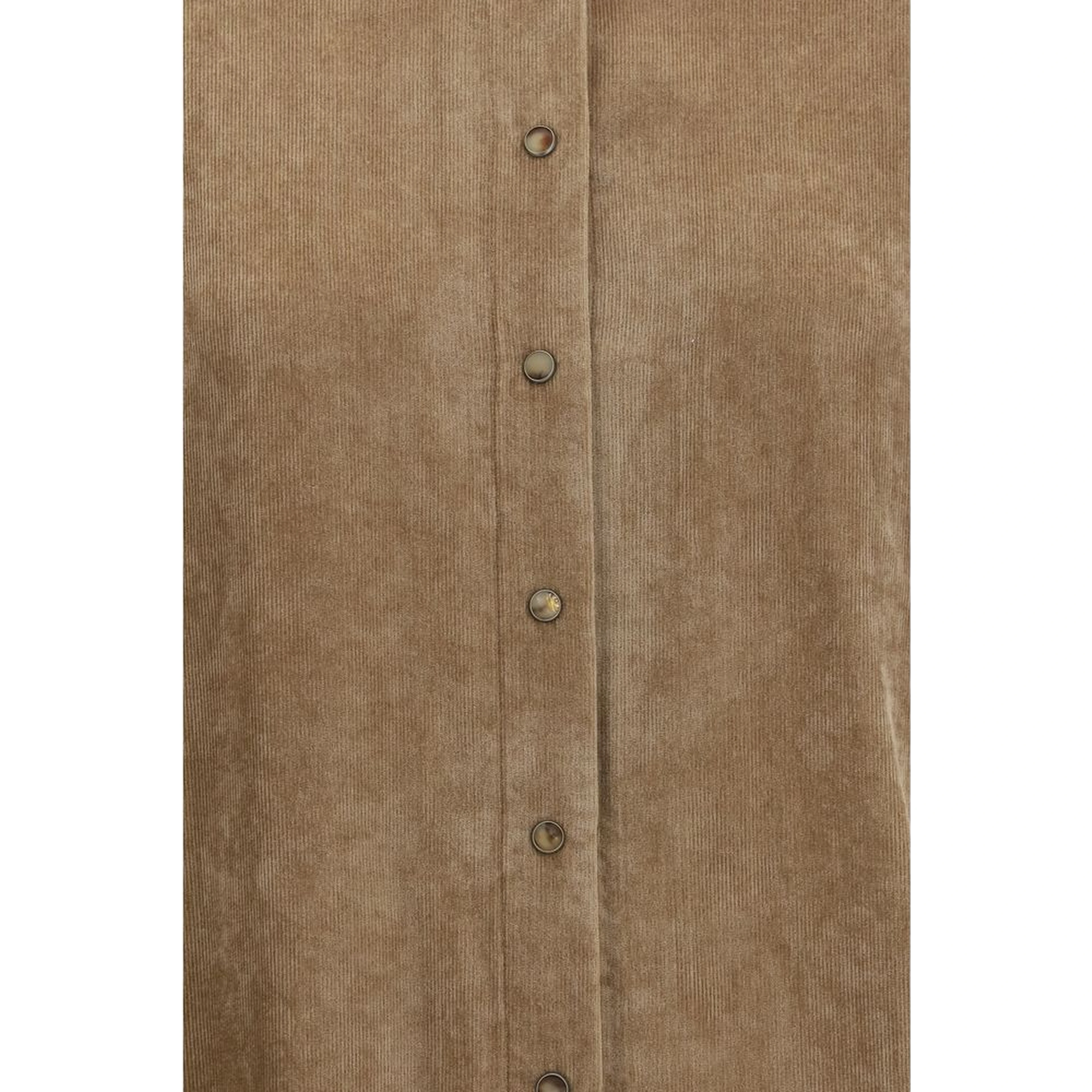 Beige Viscose Dress Shirt