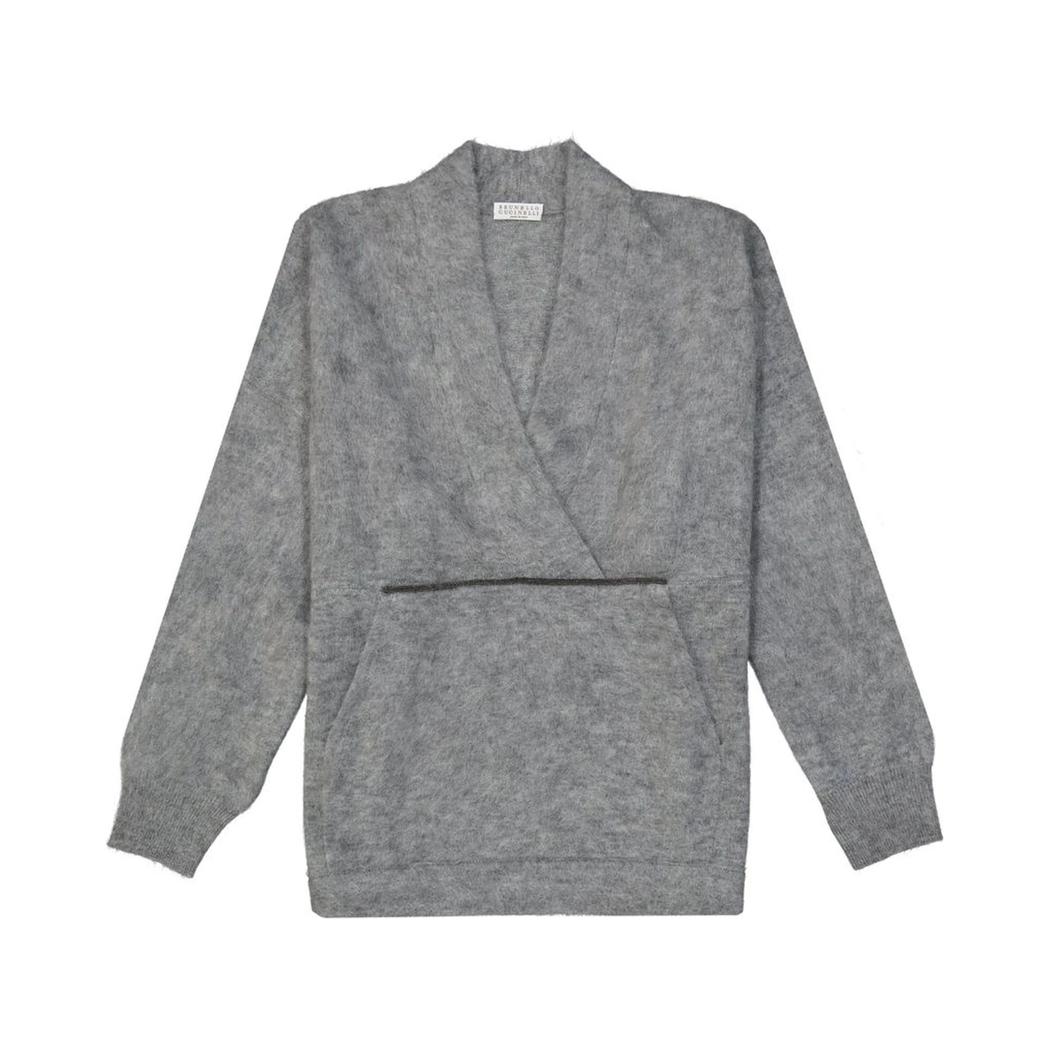 Gray Wool Sweatshirt