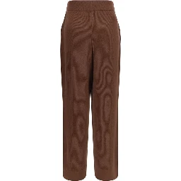 Brown Cashmere Casual Pants