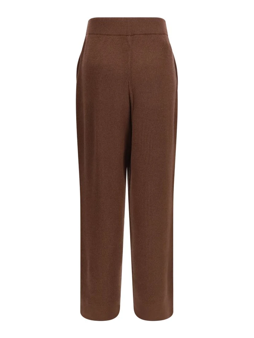 Brown Cashmere Casual Pants