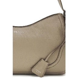 Gray Calf Leather Bos Taurus Backet Bag
