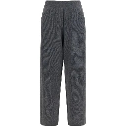 Gray Cashmere Casual Pants