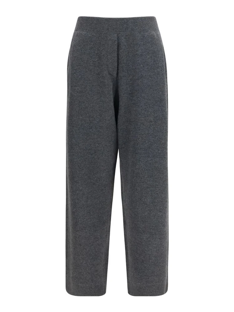 Gray Cashmere Casual Pants