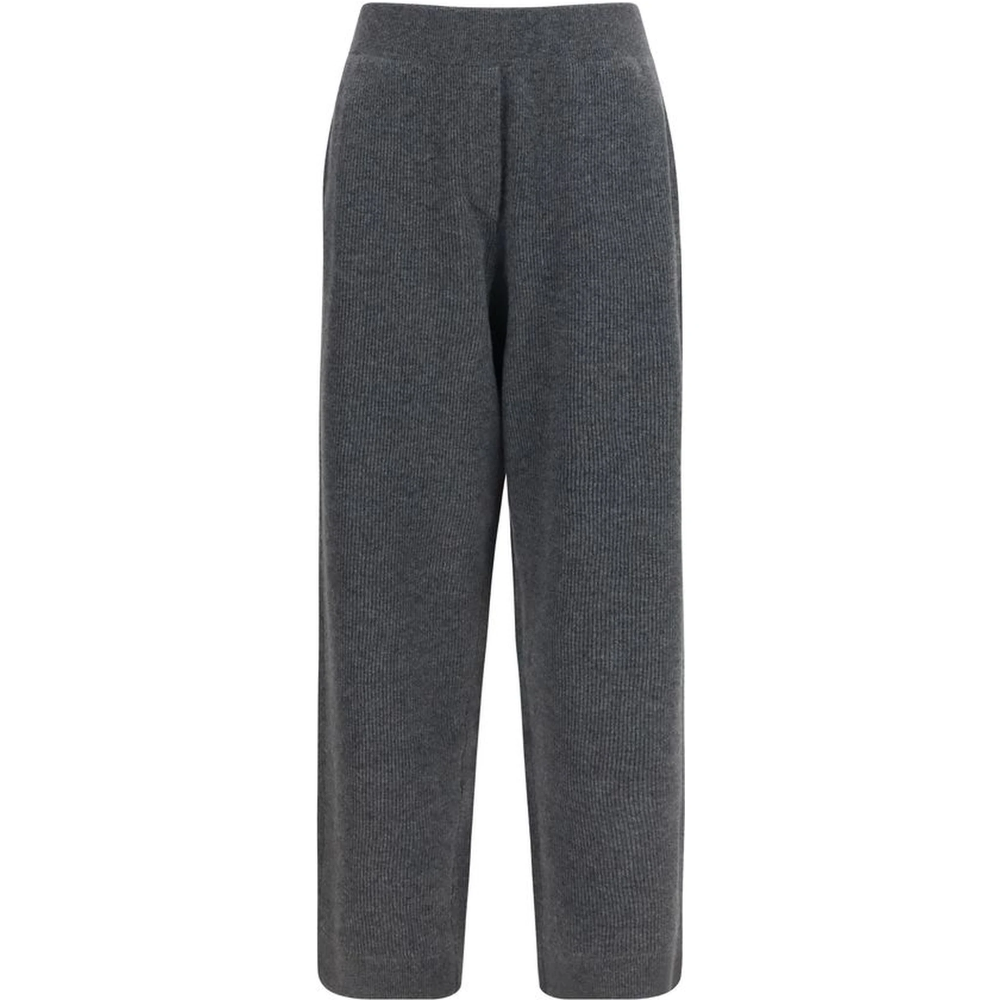 Gray Cashmere Casual Pants