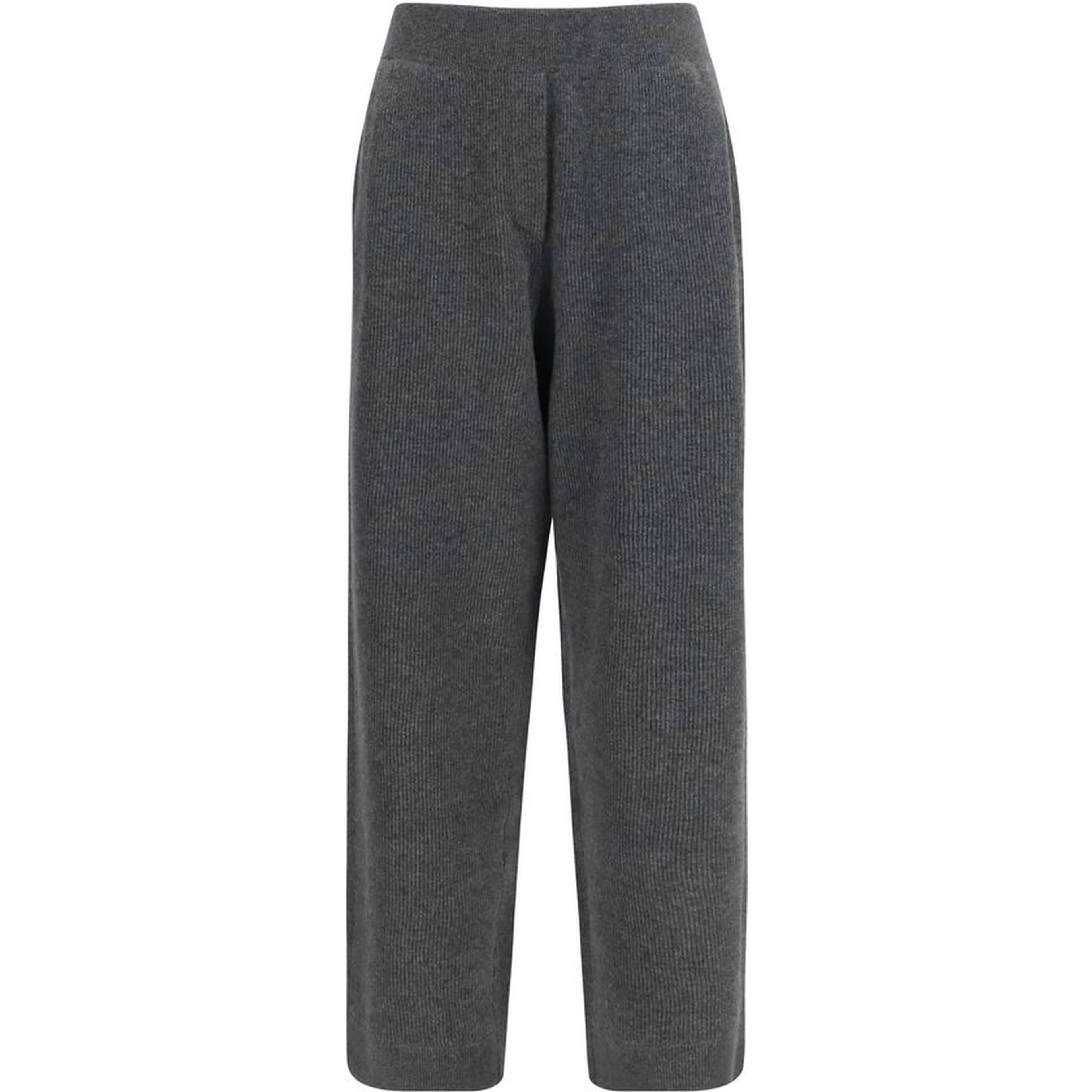 Gray Cashmere Casual Pants