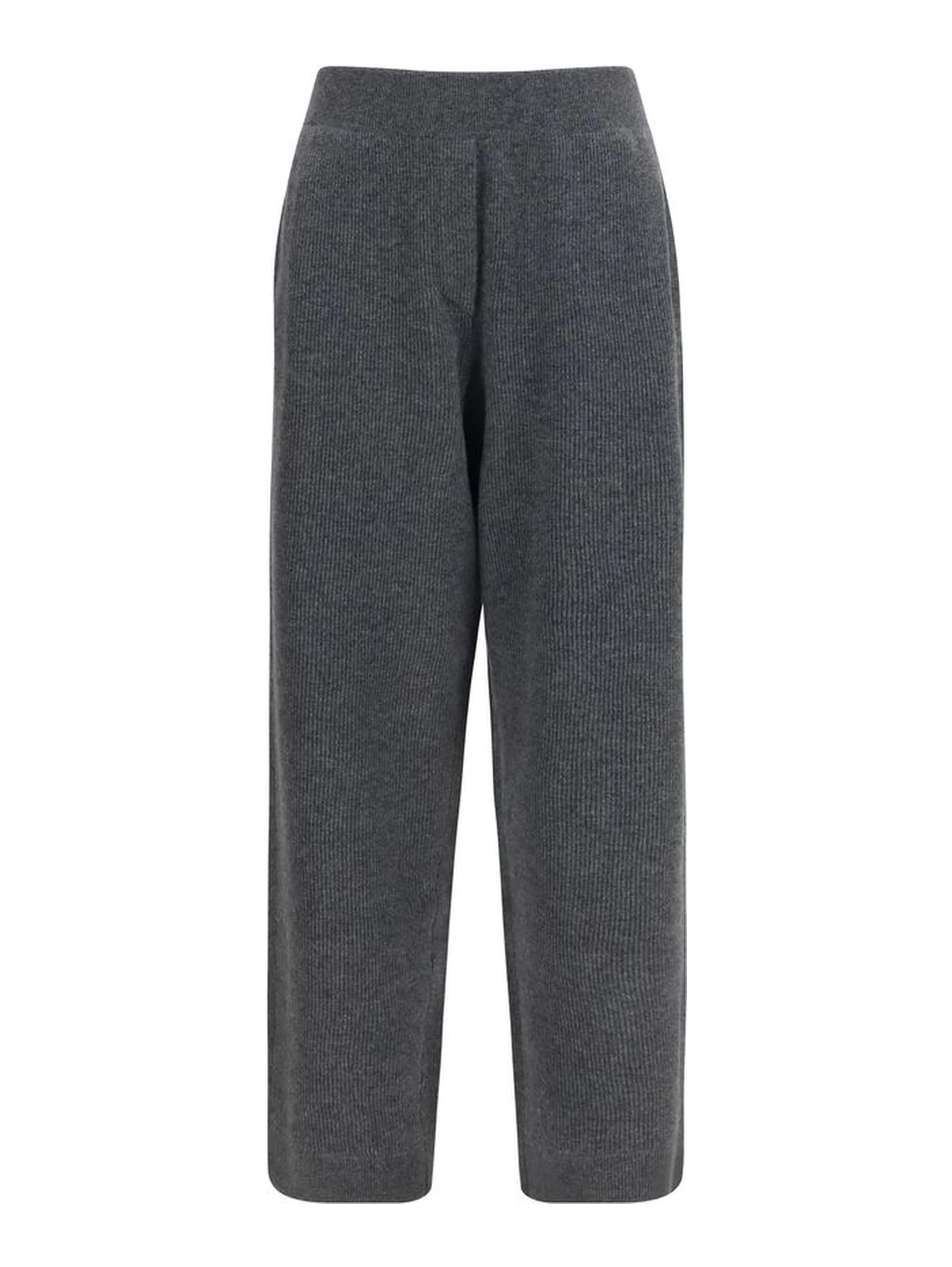 Gray Cashmere Casual Pants