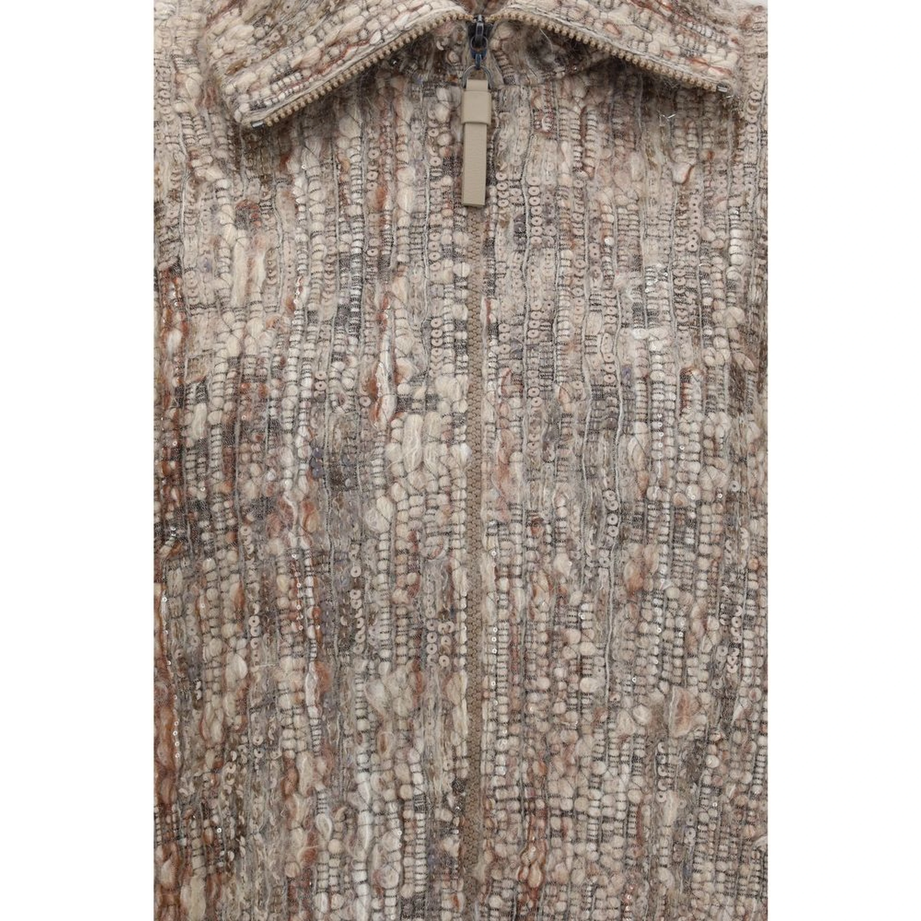 Beige Mohair Cardigan