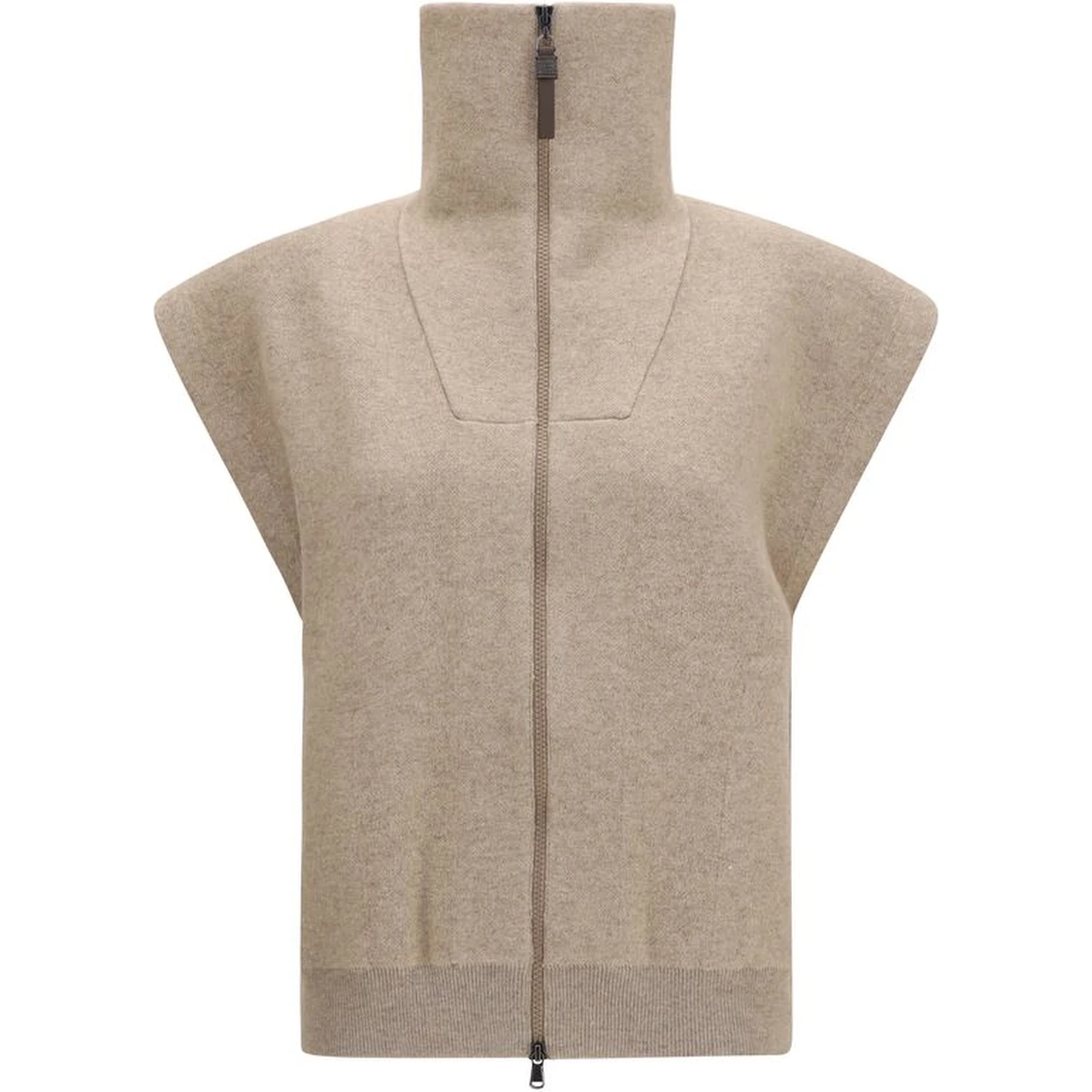 Beige Cashmere Cardigan