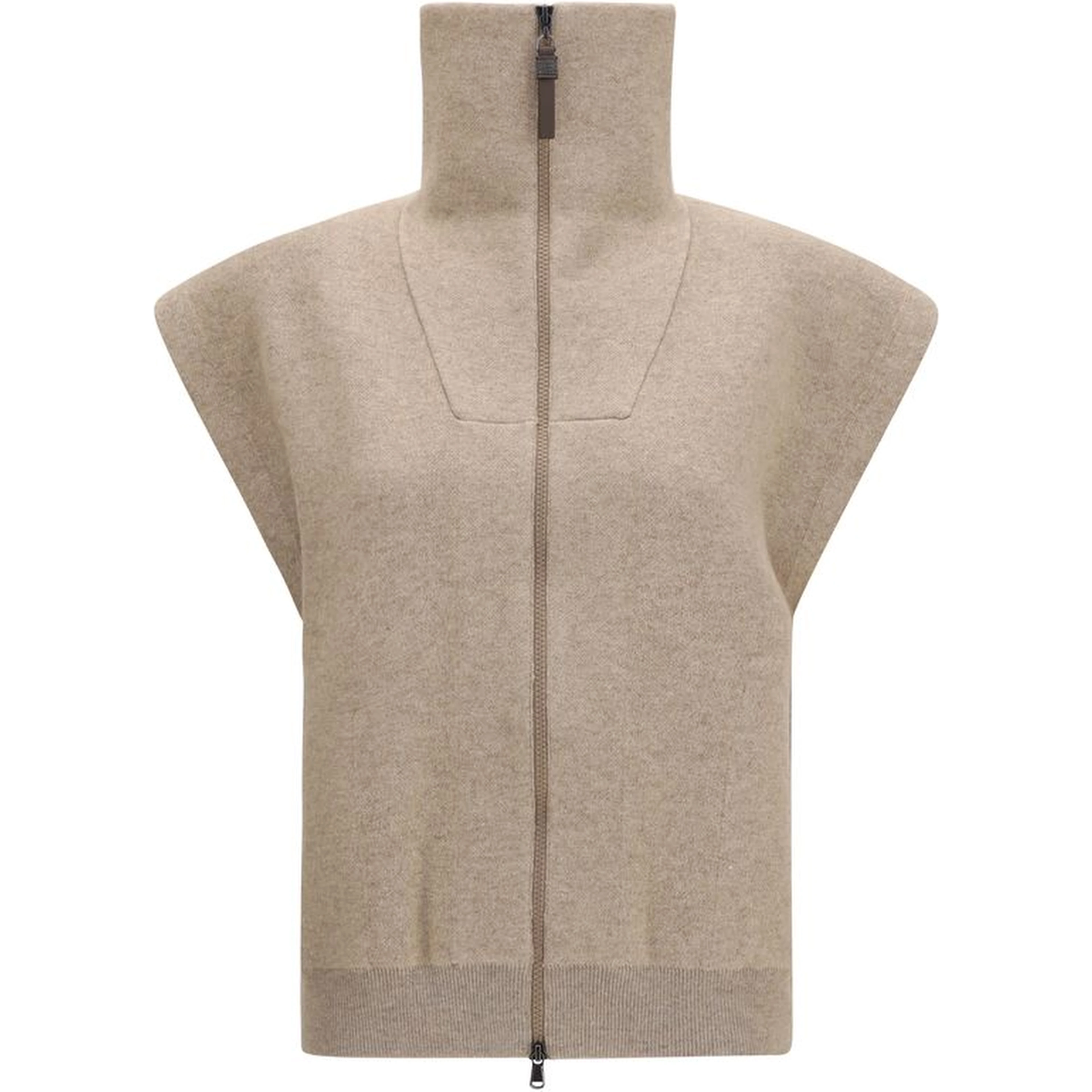 Beige Cashmere Cardigan