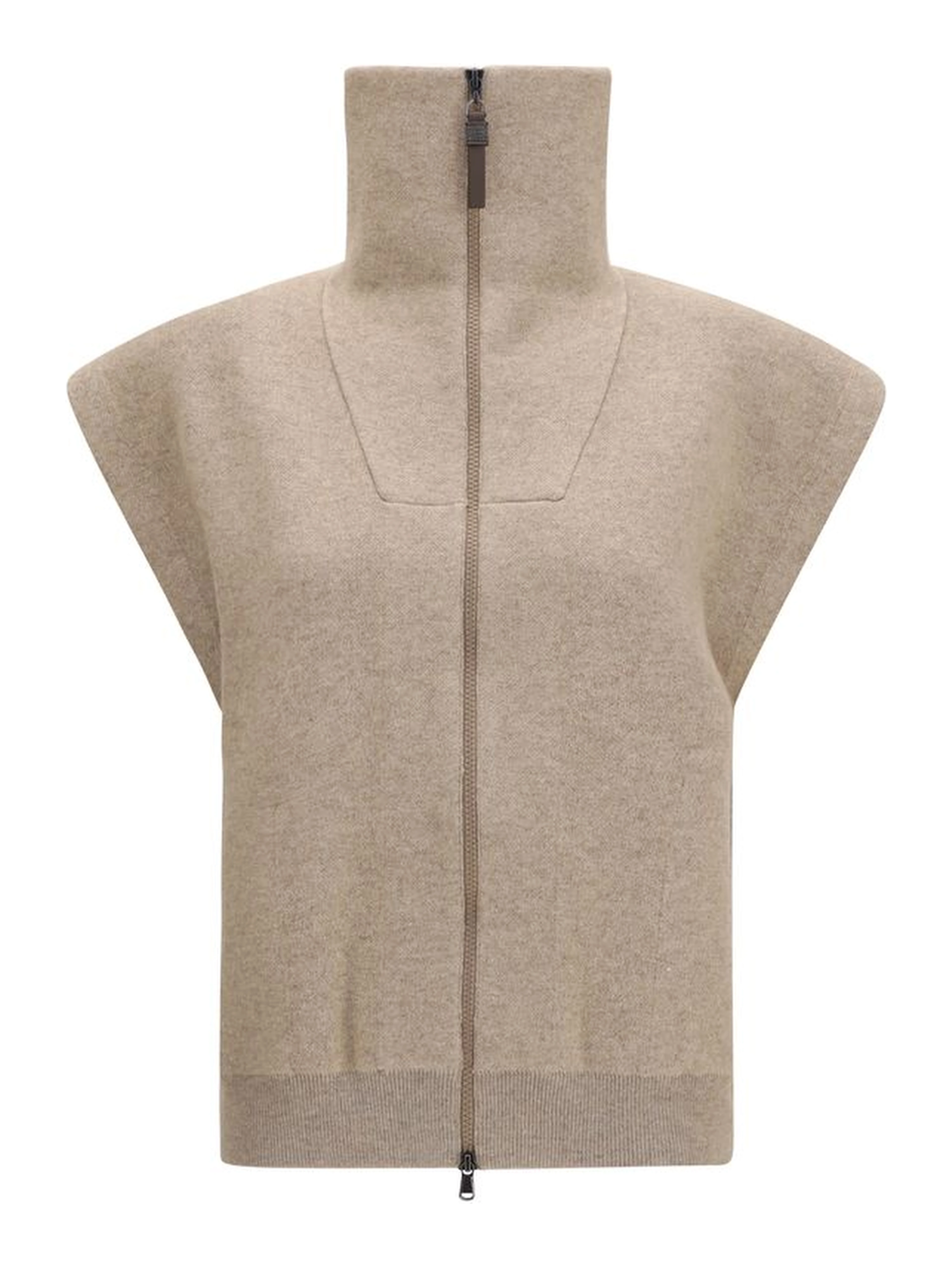 Beige Cashmere Cardigan