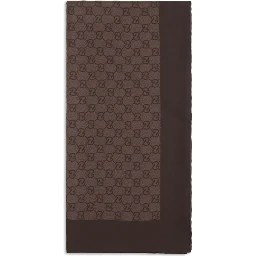 Brown Silk Foulard